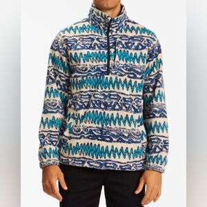 Billabong Blue and Cream Adventure Pullover